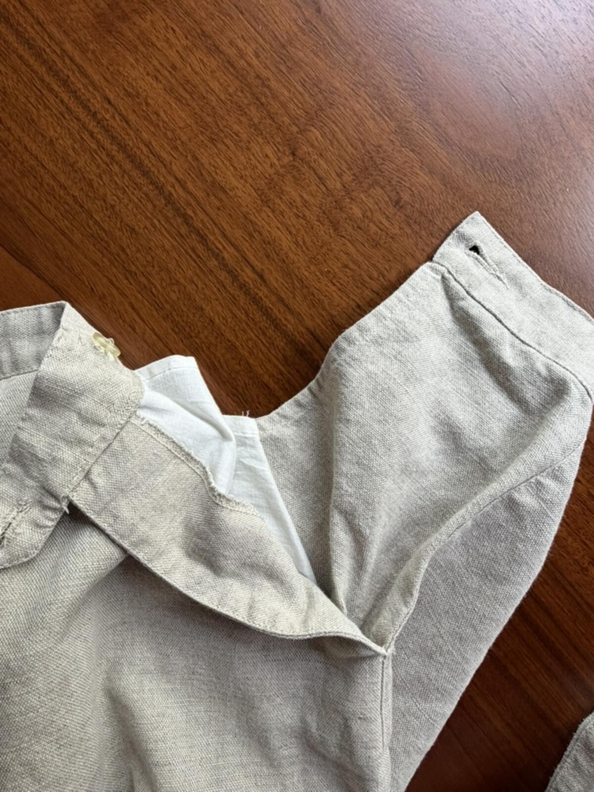 Liz Claiborne Lizsport Beige Linen Blend Pants - Size 14