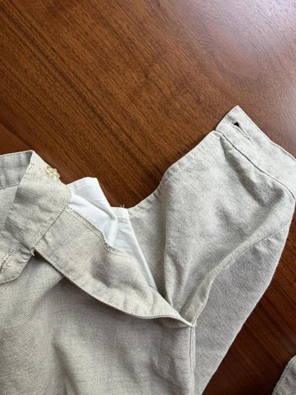 Liz Claiborne Lizsport Beige Linen Blend Pants - Size 14