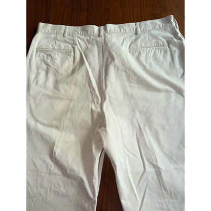 Lands' End Men's White Traditional Fit Chino Pants - Size 42 Regular