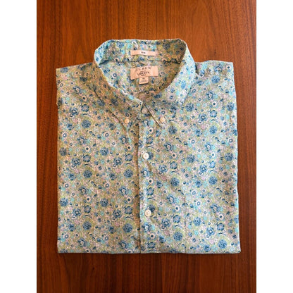 J.Crew Men's Slim SS Floral Print Shirt in Liberty Fabrics Danjo - Size XL