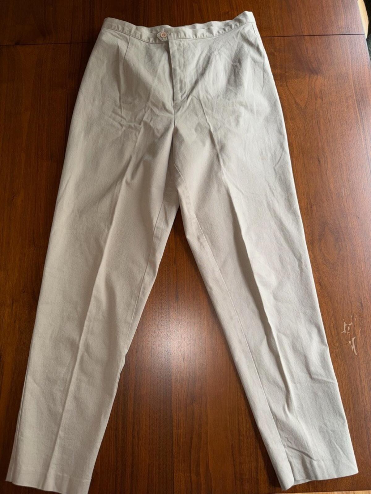 Vintage Studio Women's High-Waisted Khaki Chino Pants - Size 14