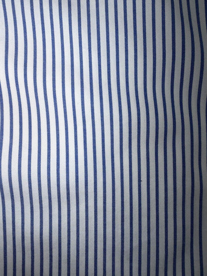 L.L.Bean Men's Wrinkle Resistant Blue Striped Button Down Shirt - Size 16.5-33
