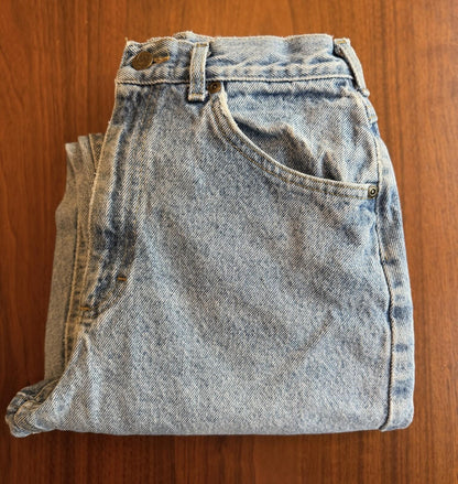 Vintage Lee Light Wash High-Rise Relaxed Fit Denim Jeans - Size 8M