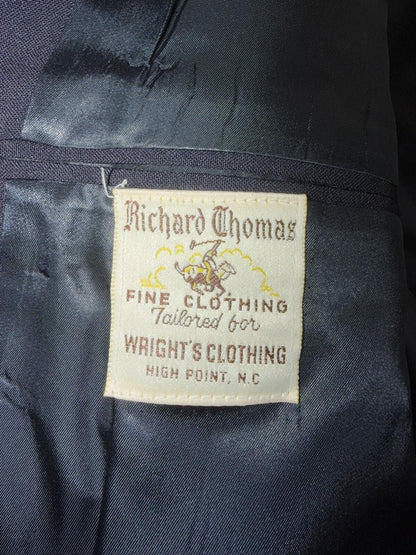 Richard Thomas Navy Blazer Sport Coat by Wright's Clothing - Size 42R