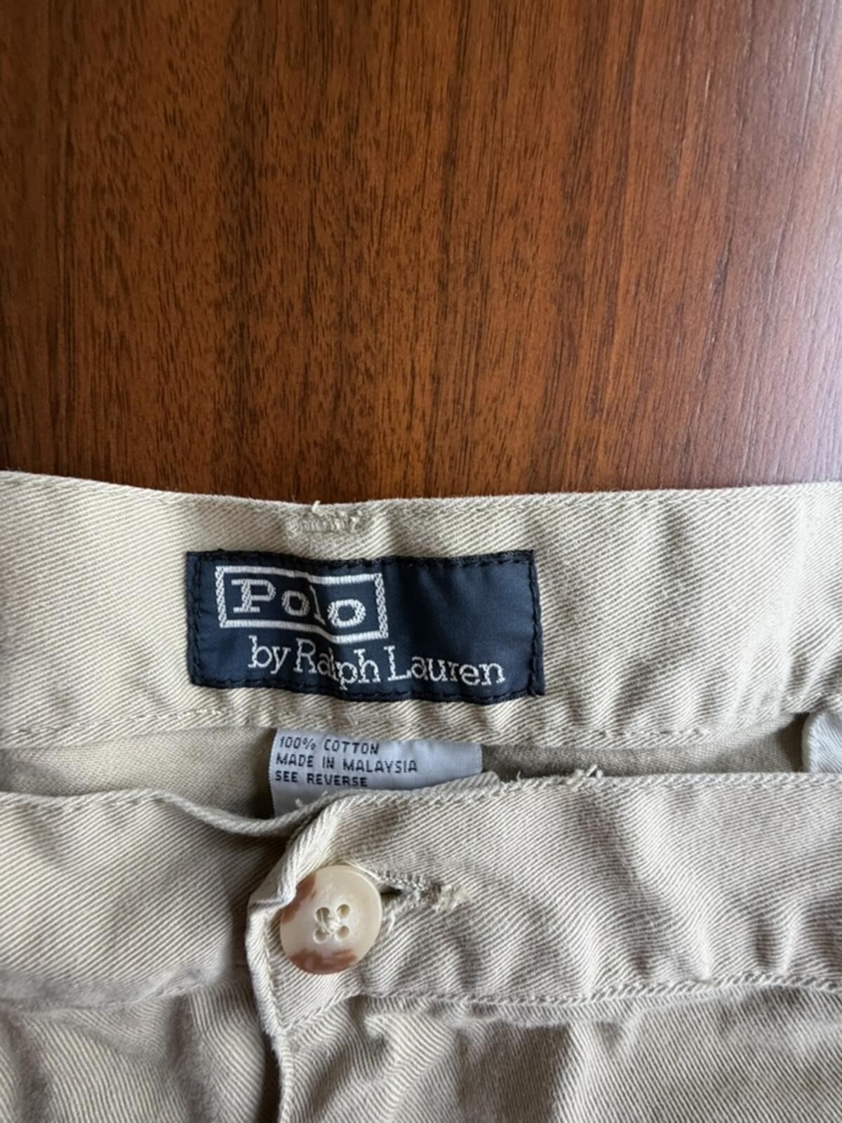 Polo by Ralph Lauren Men's Khaki Cotton Chino Shorts - Size 42