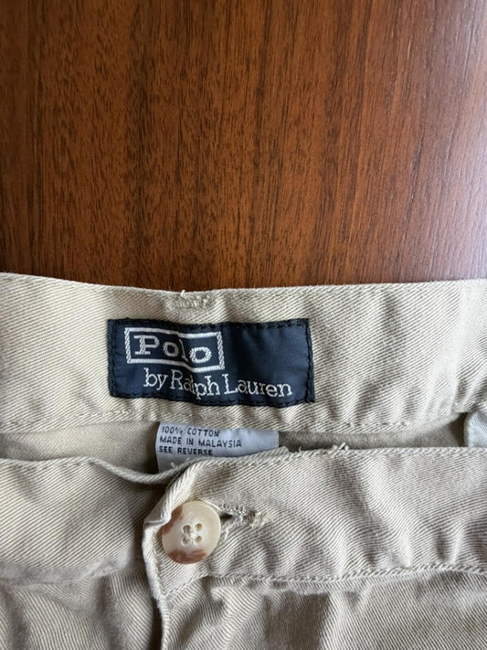 Polo by Ralph Lauren Men's Khaki Cotton Chino Shorts - Size 42