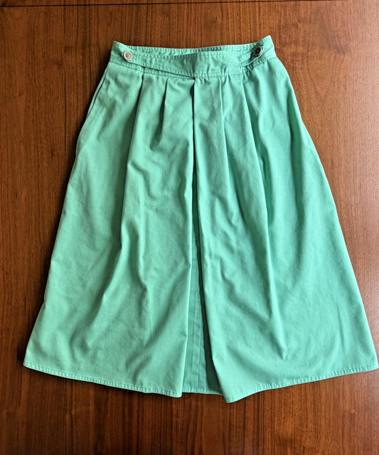 Vintage Giorgio Sant'Angelo Marjer-Parts Women's Teal Skirt - Size 10