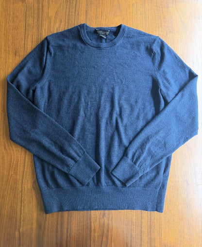 Banana Republic Women's Merino Wool Navy Blue Crew Neck Sweater - Size S