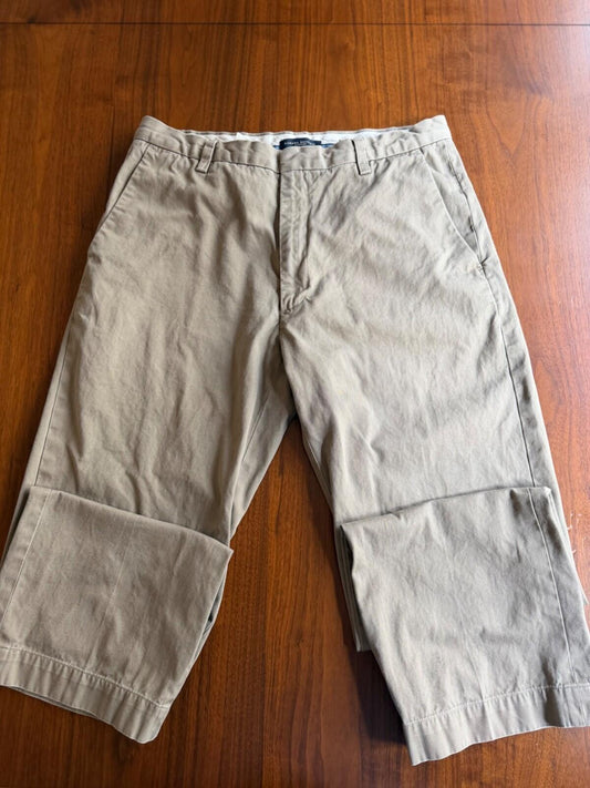 Banana Republic Dawson Relaxed Fit Chino Khaki Pants 34/32