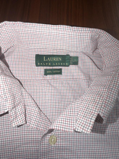 Lauren Ralph Lauren Men's Microcheck Plaid Dress Shirt - Size 17-36