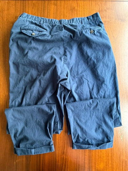 Polo Ralph Lauren Men's Pleated Navy Chinos - Size 36x30