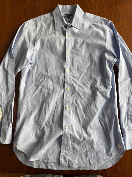J.Crew Men's Ludlow Slim-fit Shirt 120s 2-ply Cotton Light Blue - Size S