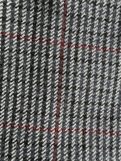 Vintage The Scotch House Wool Tweed Blazer Grey/Red Windowpane Check - Size 36