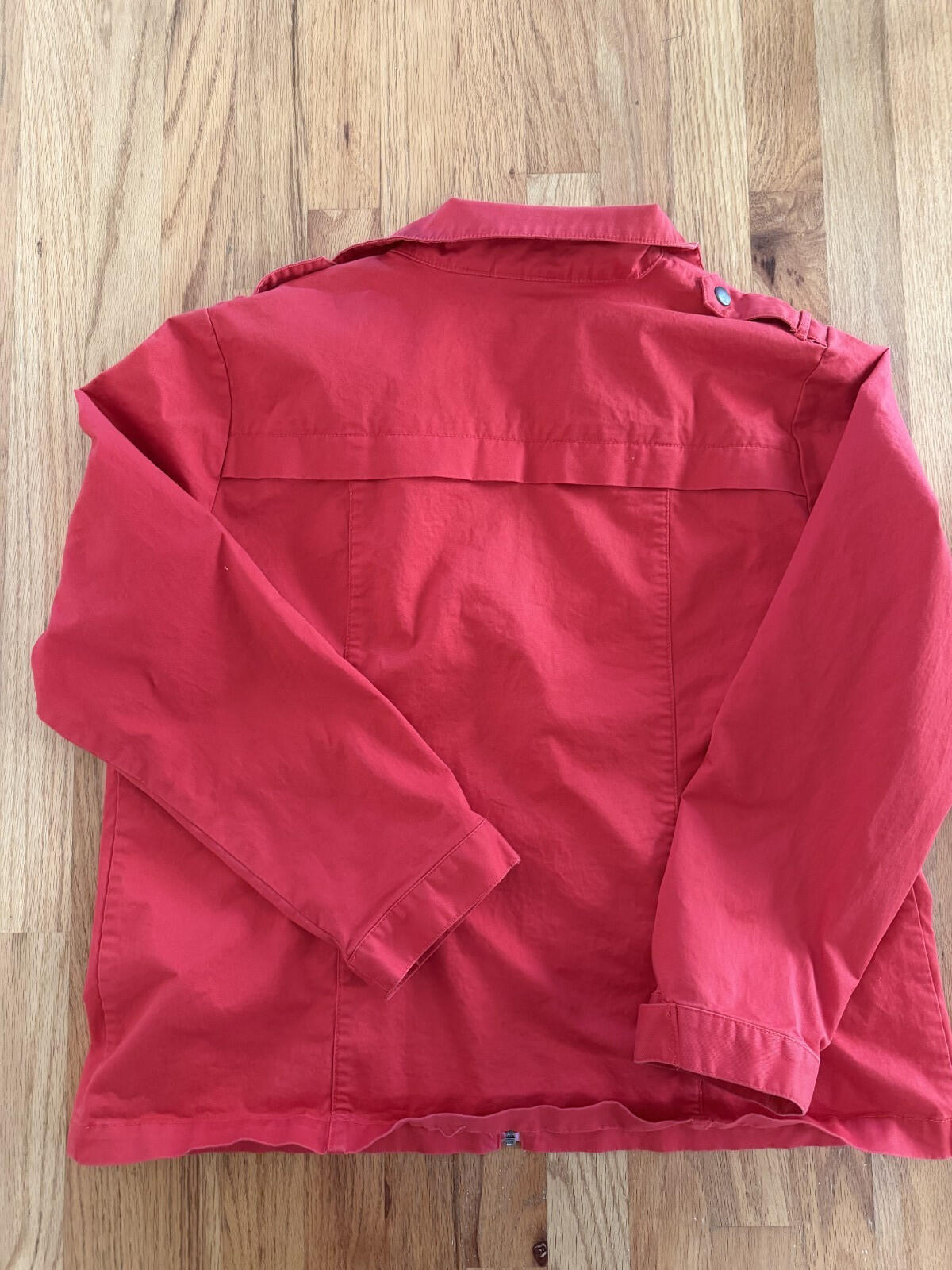 Weekends by Chico's Women's Red Utility Jacket - Size 3