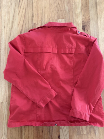 Weekends by Chico's Women's Red Utility Jacket - Size 3