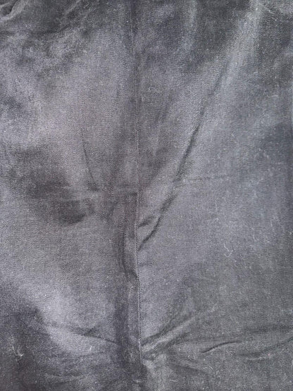 Vintage Talbots Women's 100% Cotton Wrap Skirt Black - Size 12.