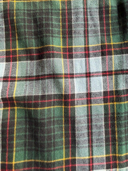 Polo Ralph Lauren Classic Fit Green Plaid Cotton Flannel Button Down Shirt Size S