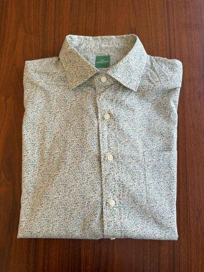 Sid Mashburn Men's Floral Ditsy Print Cotton Button-Down Shirt Size L