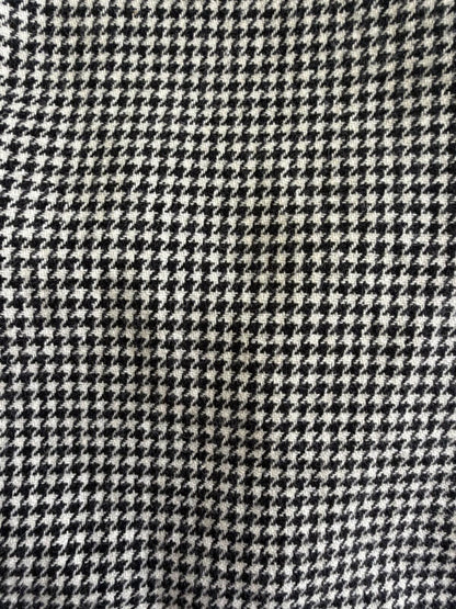 Sag Harbor Women's Black & White Houndstooth Blazer with Velvet Collar - Size 10
