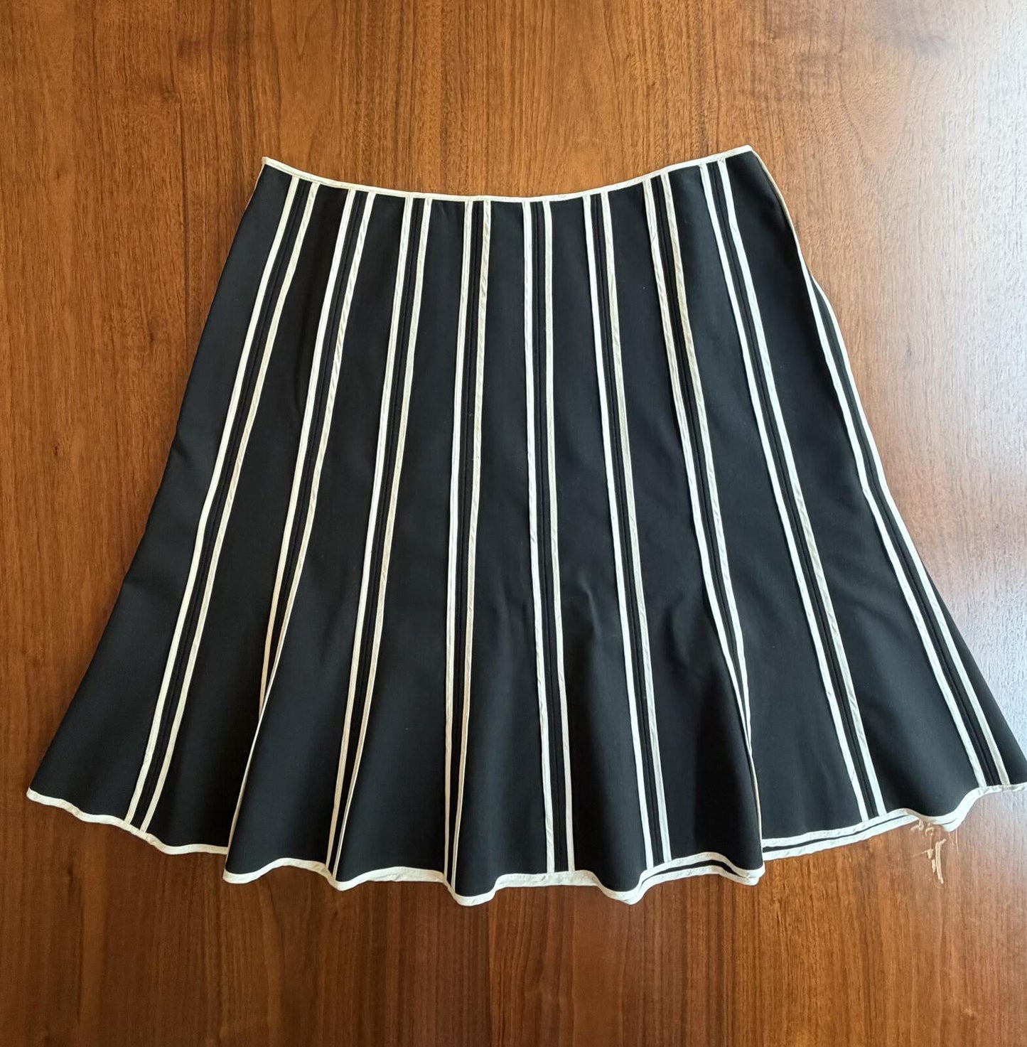 INC International Concepts Black & White Vertical Stripe Skirt - Size 10