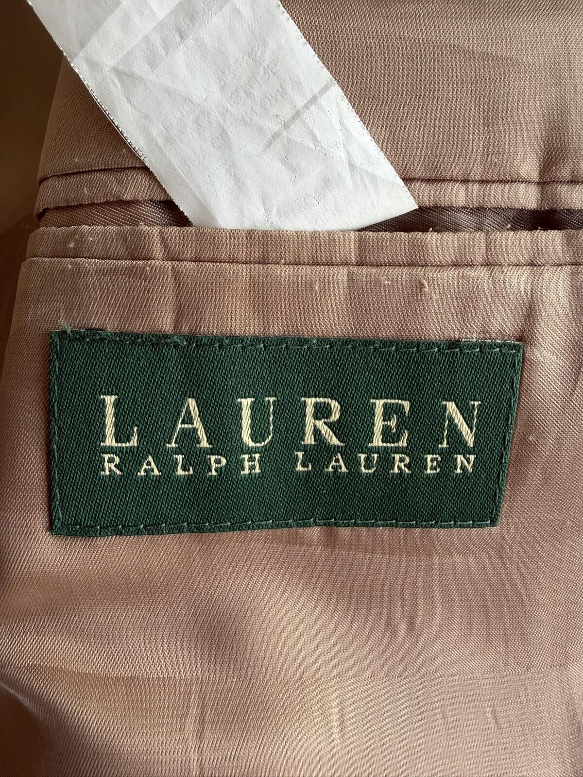 Lauren Ralph Lauren Men's Houndstooth Brown Wool-Silk Sport Coat - 44R