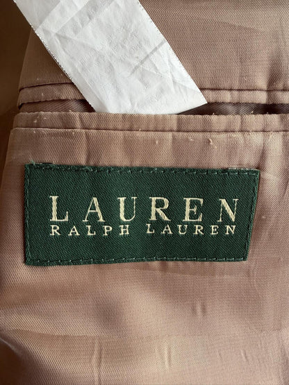 Lauren Ralph Lauren Men's Houndstooth Brown Wool-Silk Sport Coat - 44R