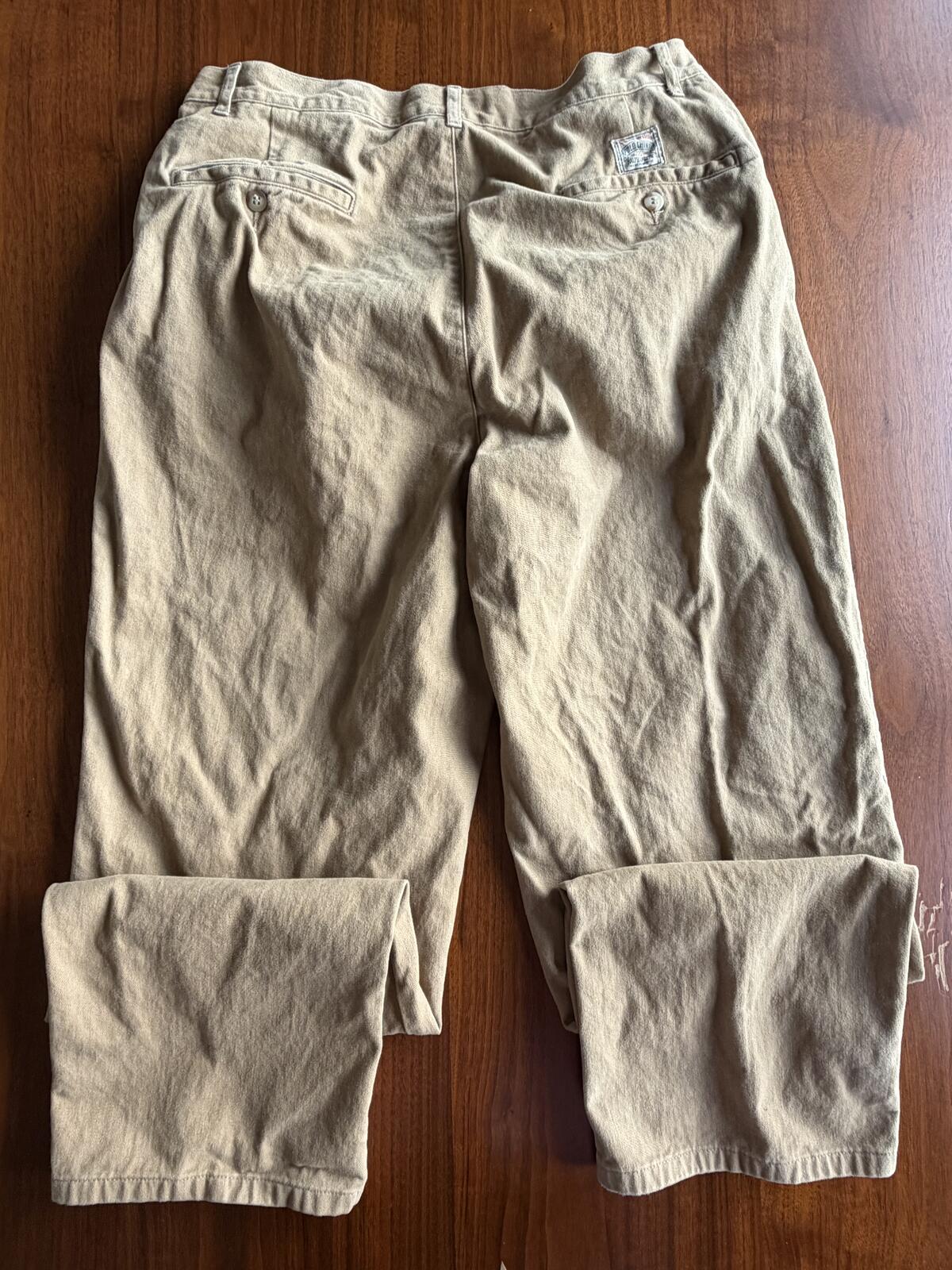Polo by Ralph Lauren Men's Dark Khaki Cotton Pants - Size 33x30