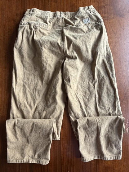 Polo by Ralph Lauren Men's Dark Khaki Cotton Pants - Size 33x30
