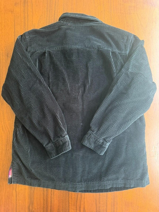 L.L.Bean Women's Black Corduroy Button-Down Shirt - Size S