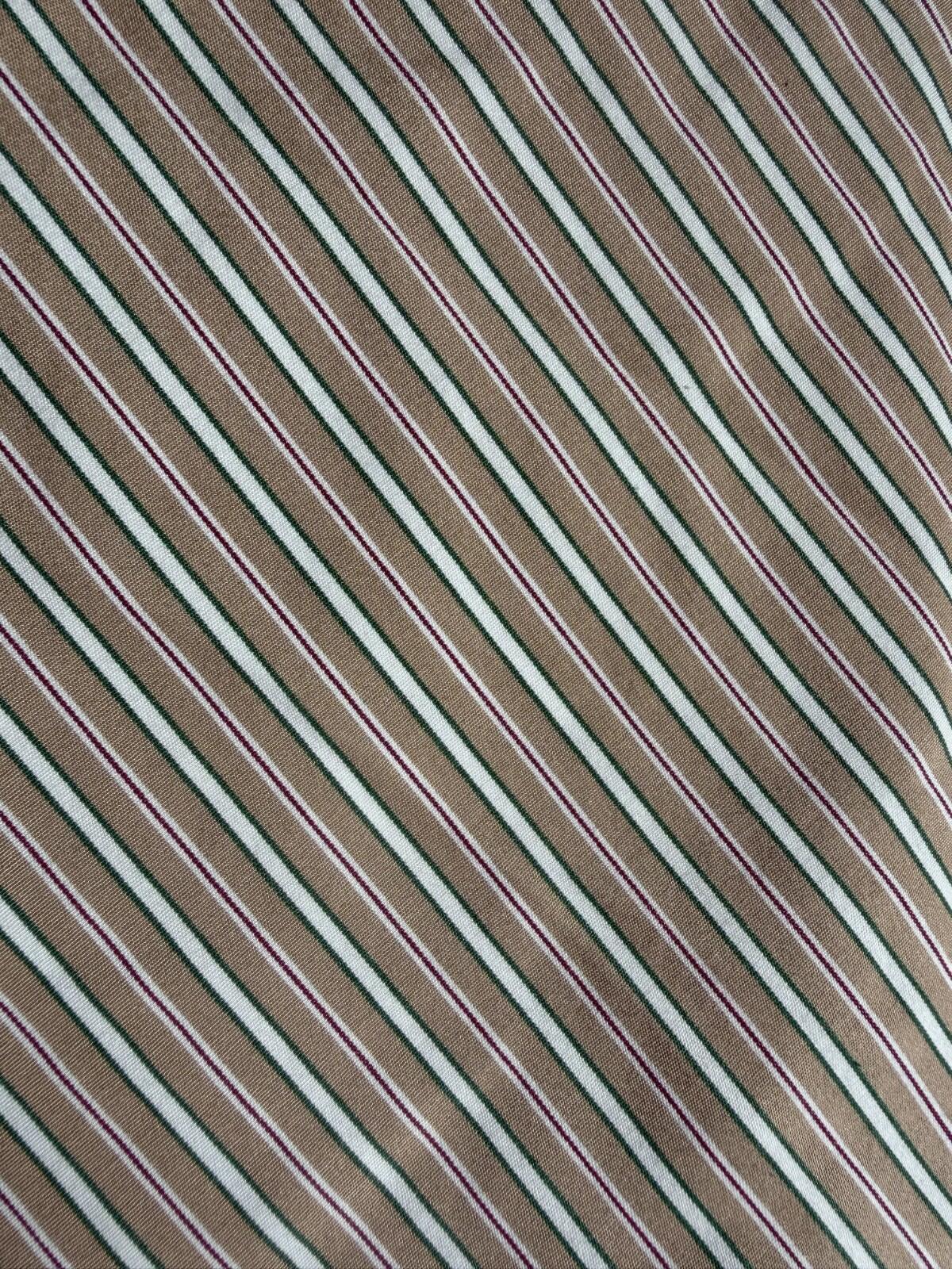 Polo Ralph Lauren Custom Fit Button-Down Tan Stripes - Size XL