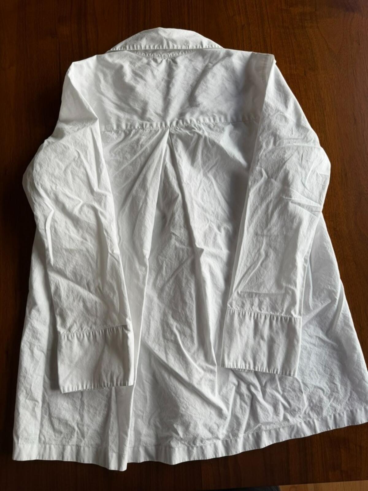 Tyler Boe Women's White Cotton Long Sleeve Tunic - Size 8