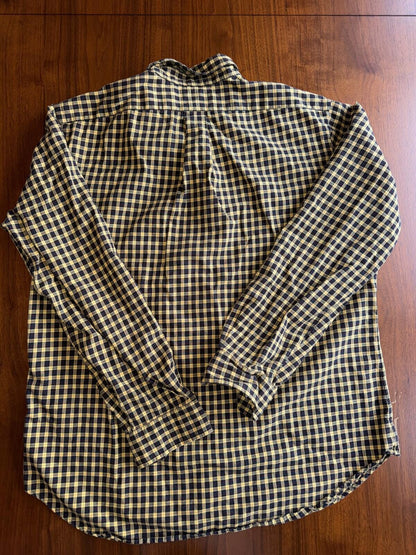 Polo Ralph Lauren Men's Classic Fit Yellow Plaid Button Down - Size L