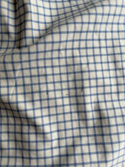 Brooks Brothers Regent Fit Non-Iron Stretch Dress Shirt Blue Check 16.5-34