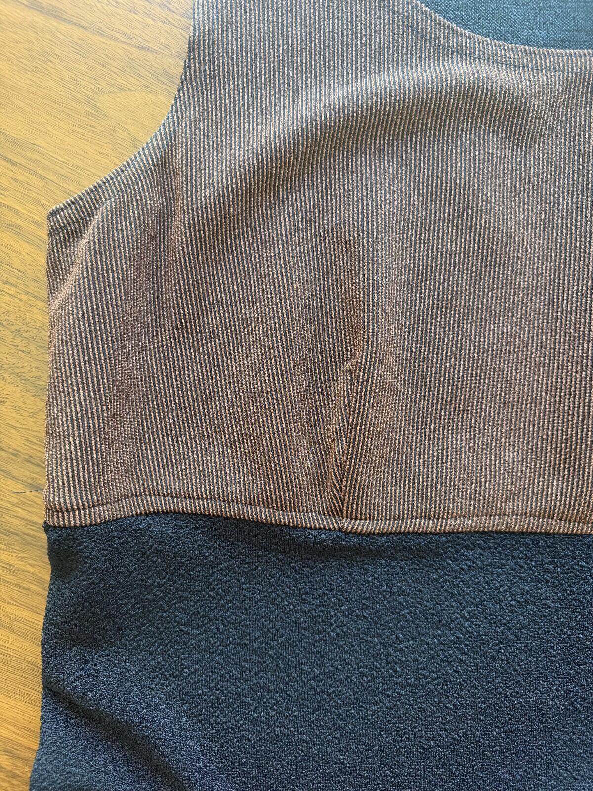 Vintage Coldwater Creek Women's Maxi Dress Bronze & Black Dress - Size 6P