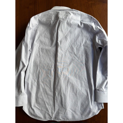 Banana Republic Mens Slim Fit Light Blue Stripe Long Sleeve Shirt - Size M