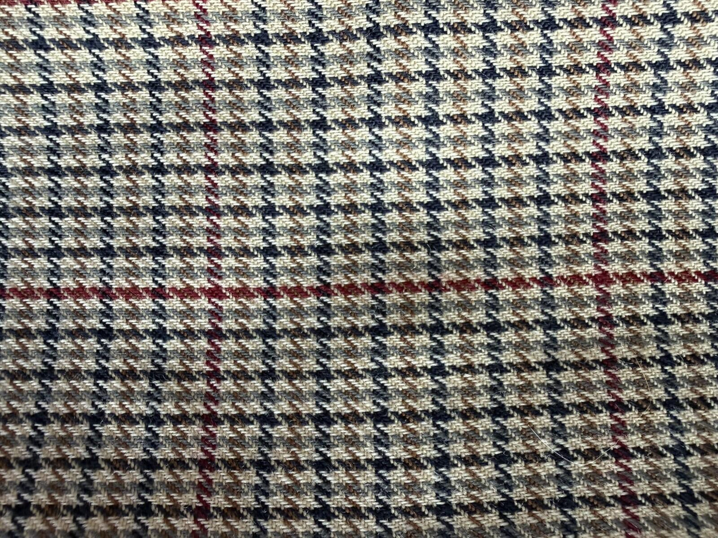 Vintage Charter Club Women's Wool High Rise Pleated Houndstooth Pants - Size 8P