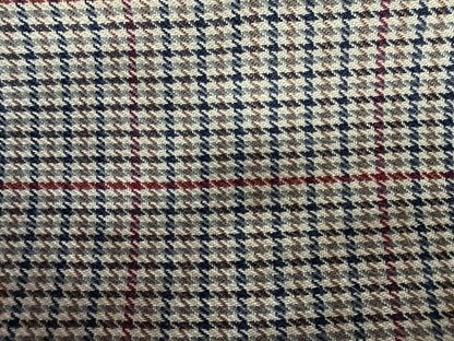Vintage Charter Club Women's Wool High Rise Pleated Houndstooth Pants - Size 8P