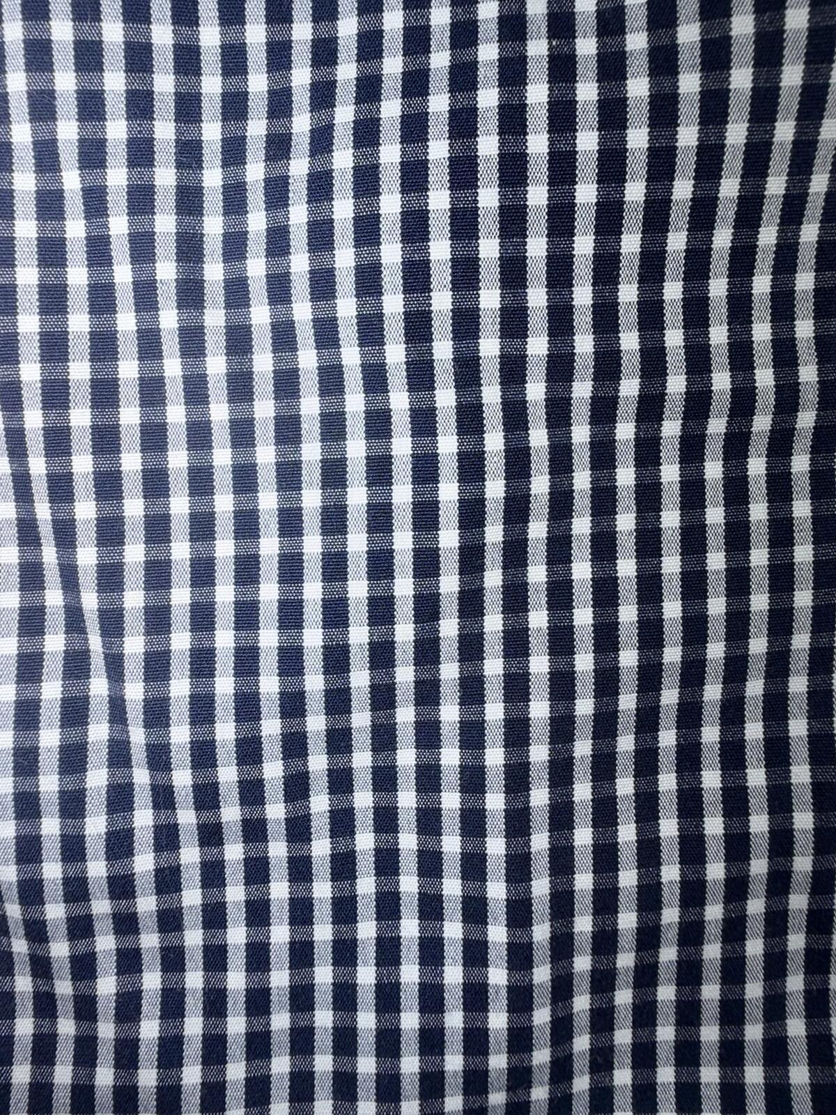 J.Crew Thomas Mason Heritage Navy Gingham Button-Down Dress Shirt - Size XL