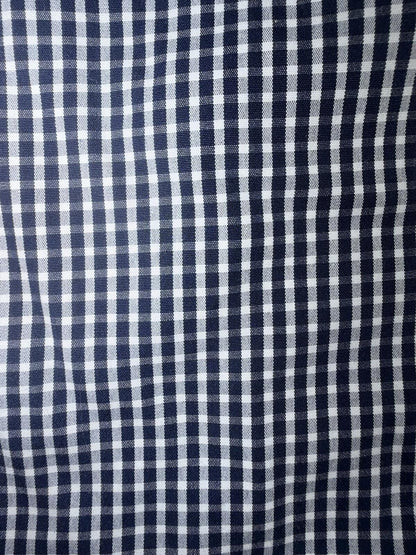 J.Crew Thomas Mason Heritage Navy Gingham Button-Down Dress Shirt - Size XL