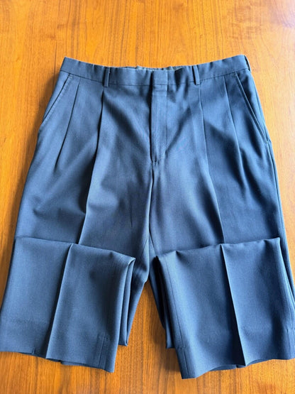 Vintage Murphy & Hartelius Navy Double Pleated Dress Pants - 38x29