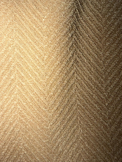 Vintage Jaeger Beige Herringbone Wool Skirt Suit Set - Size 4
