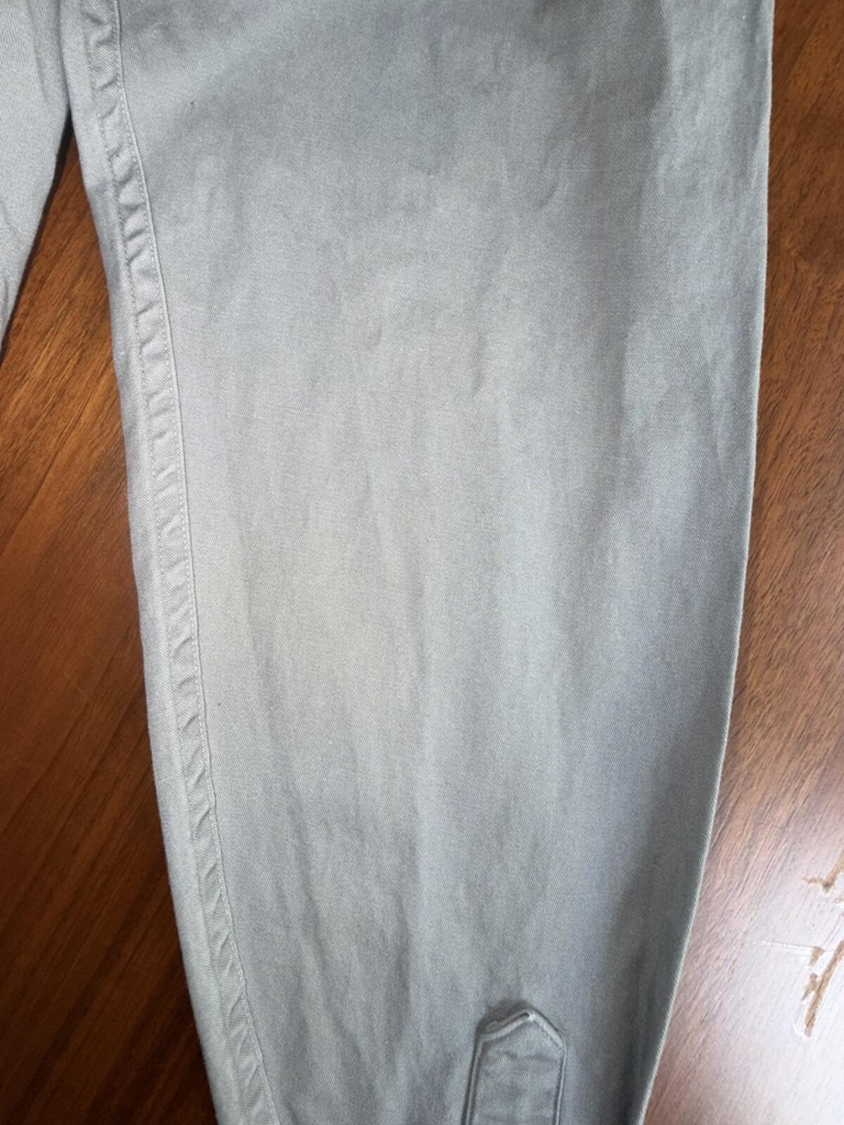 Vintage J.Crew Women's Grey Long Sleeve Button-Up Utility Shirt - Size M