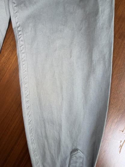 Vintage J.Crew Women's Grey Long Sleeve Button-Up Utility Shirt - Size M