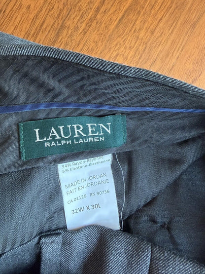 Lauren Ralph Lauren Men's Grey Dress Pants - Size 32x30
