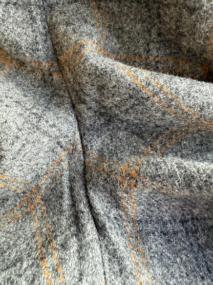 J.Crew Women's Italian Wool Grey Plaid Pants - Size 2