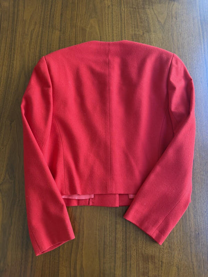 Vintage Pendleton Women's Two-Piece Wool Skirt Suit Red - Size 10