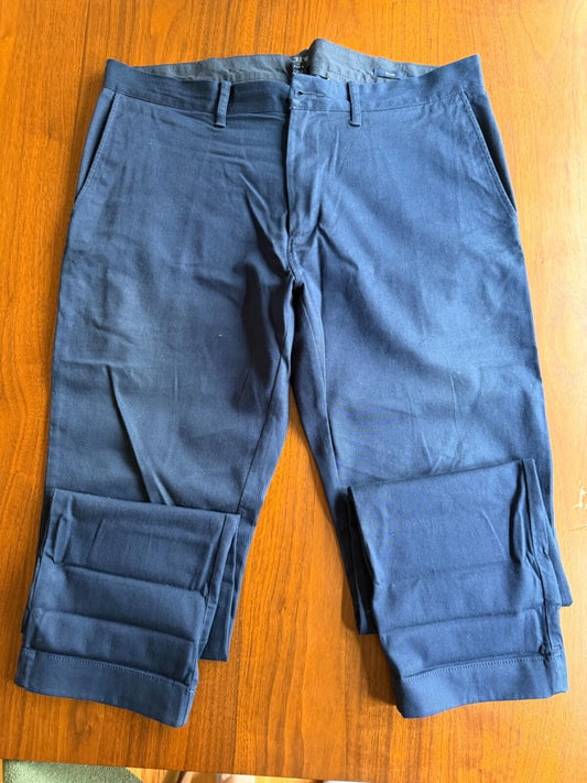 J.Crew Flex Slim Fit Chino Pants Navy Blue 33x30