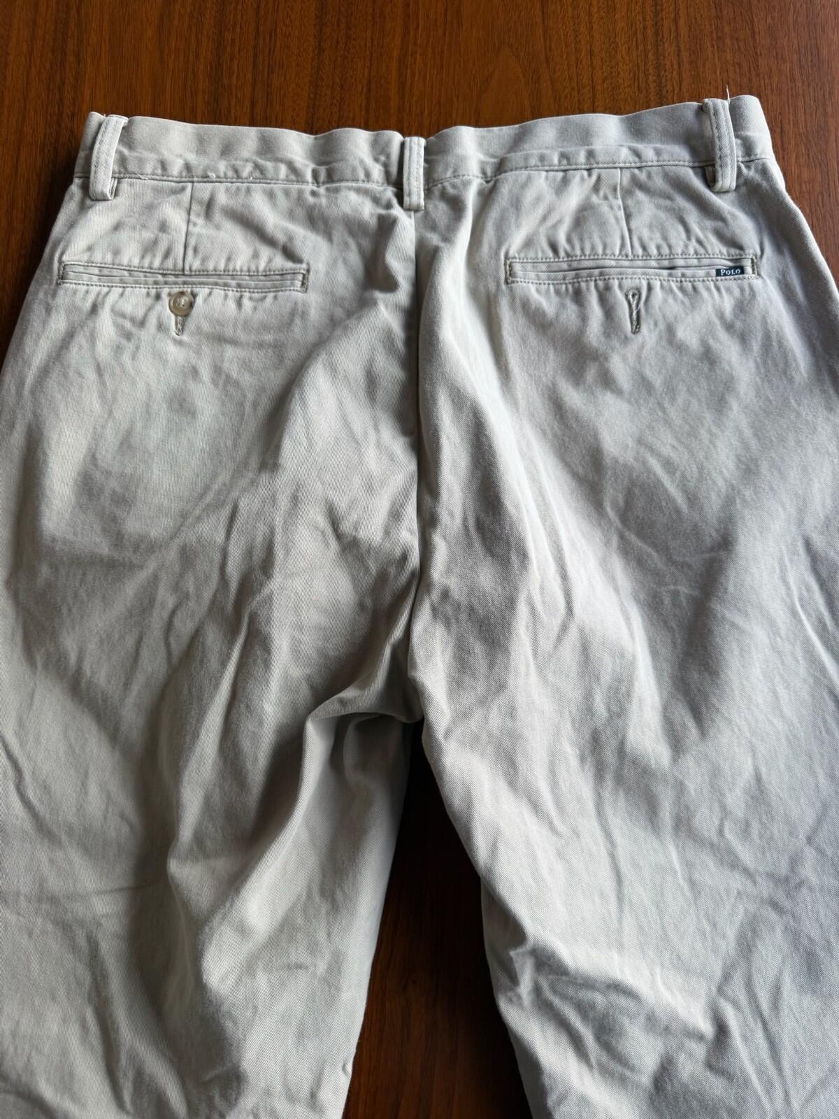 Polo Ralph Lauren Men's Classic Fit Chino Pants Tan Khaki - 33x32