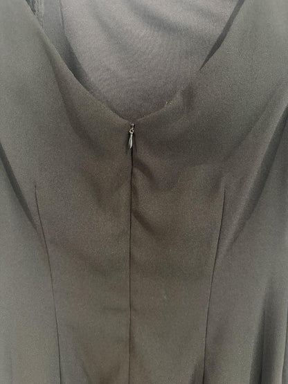 Vintage Virgo II Women's Boatneck Sheath Dress Black - Size 10
