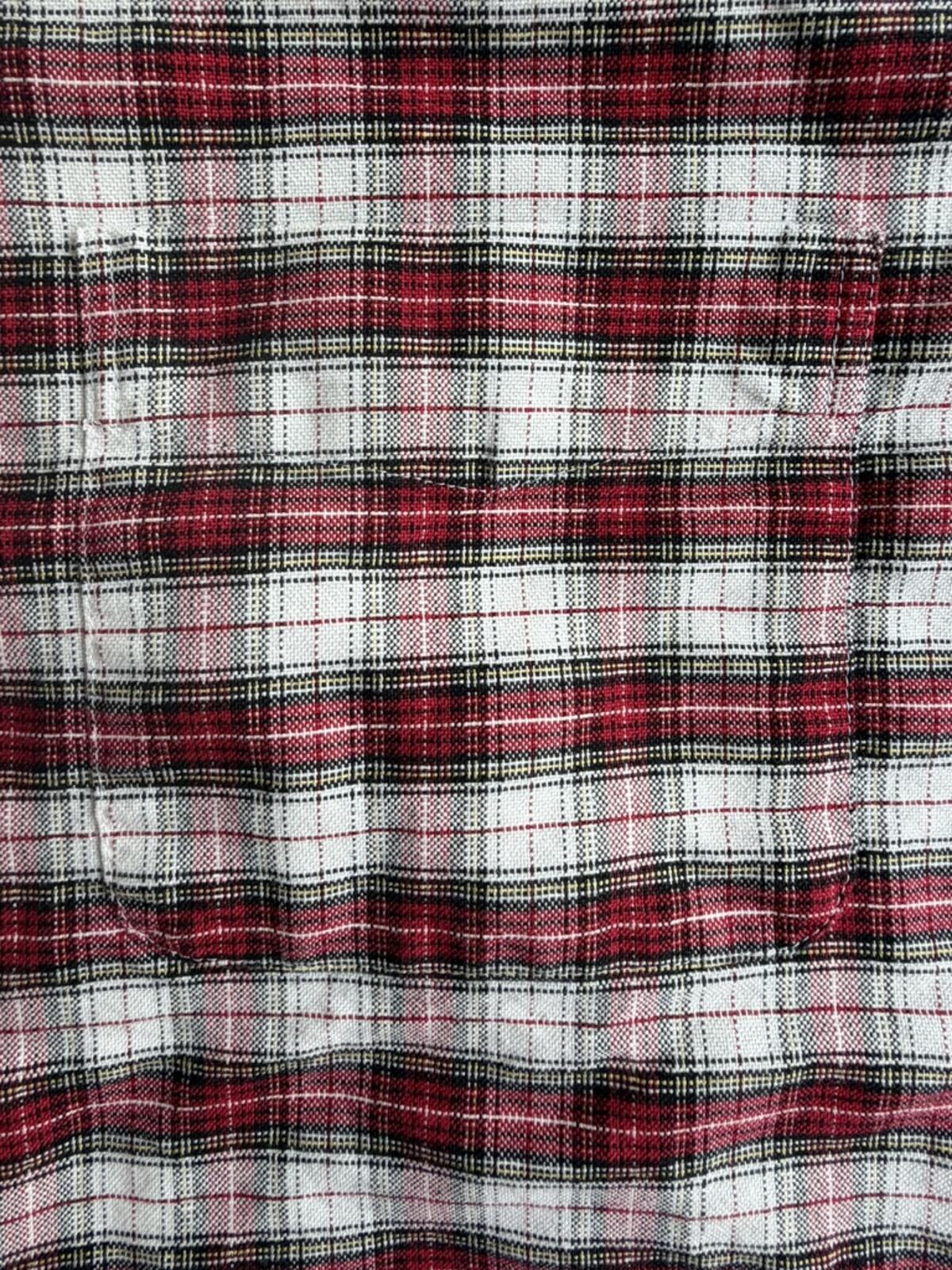 J.Crew Men's Slim Flex Oxford Red & White Plaid Button-Front Shirt - Size XL